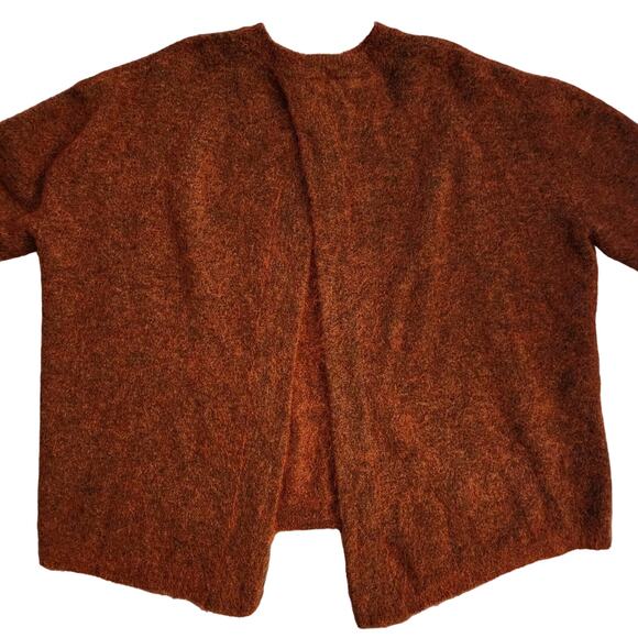 ELLERY Women's Wool Mohair Blend Open Back Sweater Red Brown Size M - Picture 2 of 9